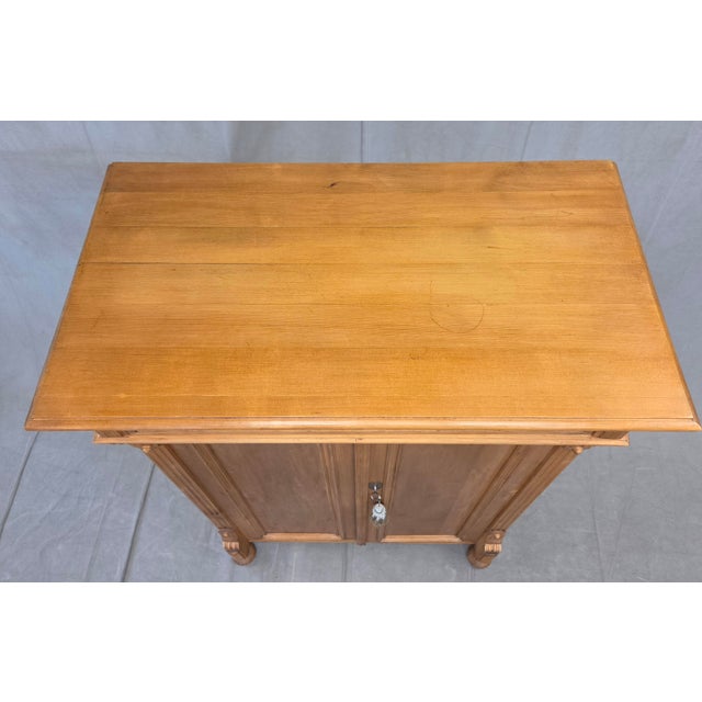 Vintage German Natural Pine Tall Cabinet Cupboard For Sale - Image 9 of 17