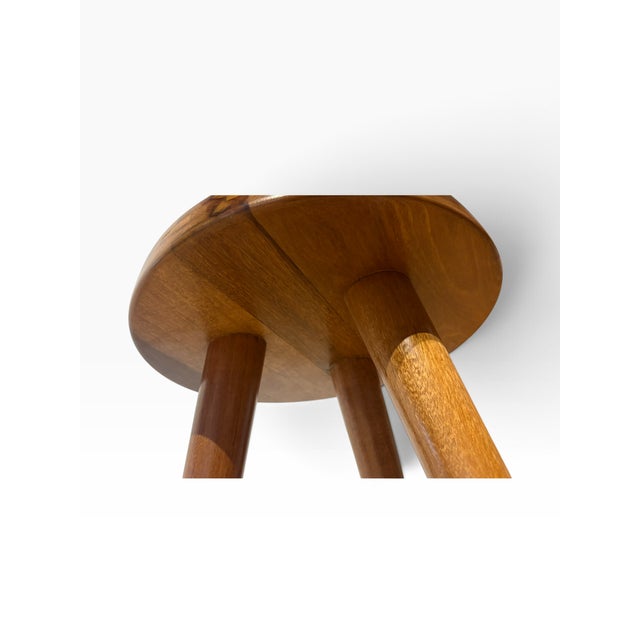 Wood Charlotte Perriand Style Tall Berger Stool For Sale - Image 7 of 7