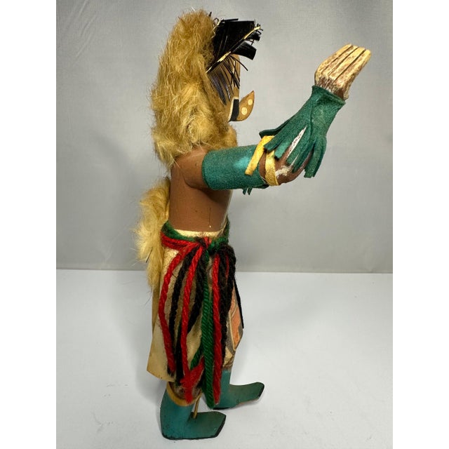 Wood Vintage Hopi Kachina Doll: Hand Carved Folk Art, Arizona For Sale - Image 7 of 10