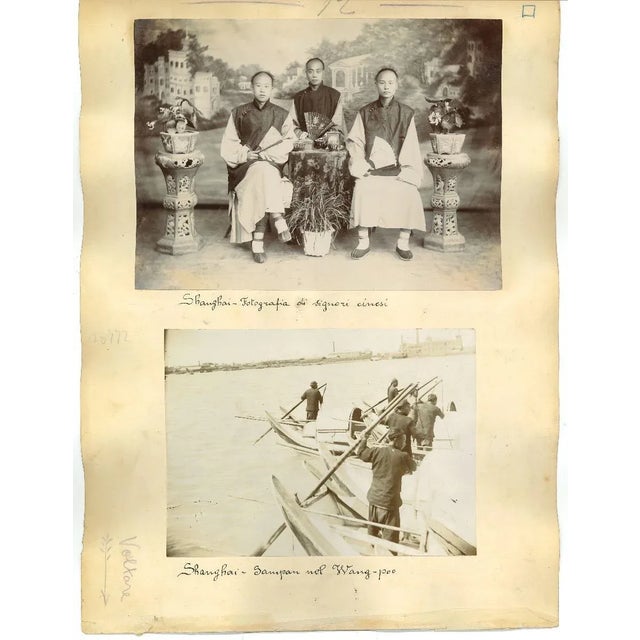 Unknown, Ancient Views of Chinese Customs, Original Albumen Print, 1890s For Sale - Image 3 of 3