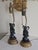 Pair of Carved Jade Figural Lamps For Sale - Image 4 of 12