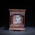 1960s Carved Hardwood Square Brush Pot, Chinoiserie Four Gentlemen Pen Holder For Sale - Image 4 of 9