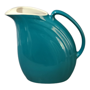 Vintage Mid-Century Modern Retro American Hall Ocean Blue Pitcher
