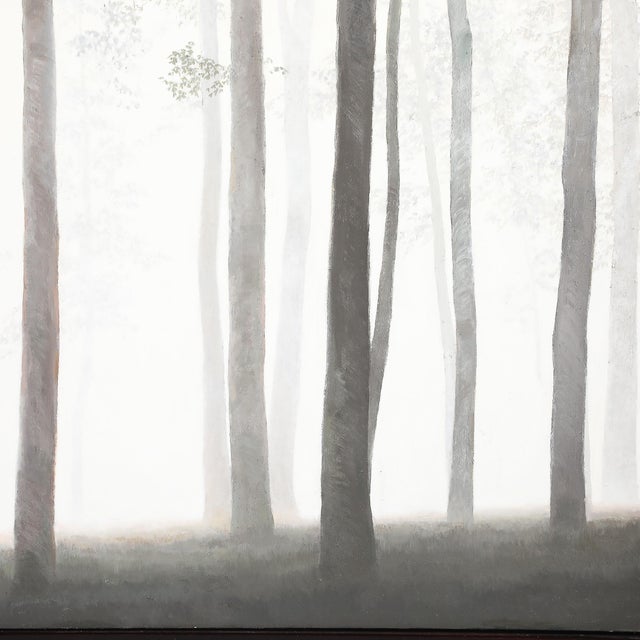 Modernist Oil on Linen Painting Entitled "Dancers" by Michele Harvey For Sale - Image 4 of 18