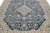 Vintage Persian Handmade Wool Rug in Blue With Rosette Motif For Sale In New York - Image 6 of 10
