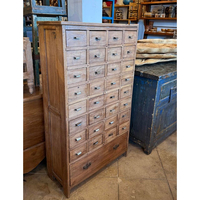 Mid 20th Century Vintage Colonial Teak Storage Dresser For Sale - Image 9 of 9