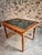 Wood French Oak and Walnut Dining Table with Marble Top For Sale - Image 7 of 18