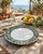 Les-Ottomans Italian Ceramic Tropical Jungle Relief Plate – Hand-Painted Green & White For Sale In West Palm - Image 6 of 9