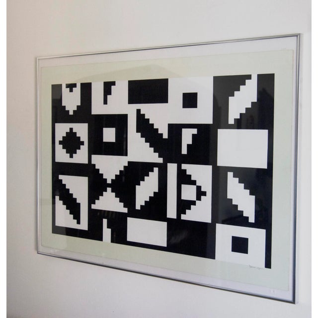 Framed Serigraph by Yaacov Agam, circa 1970 numbered and signed by the Artist. Title of the piece : Colors of Love.