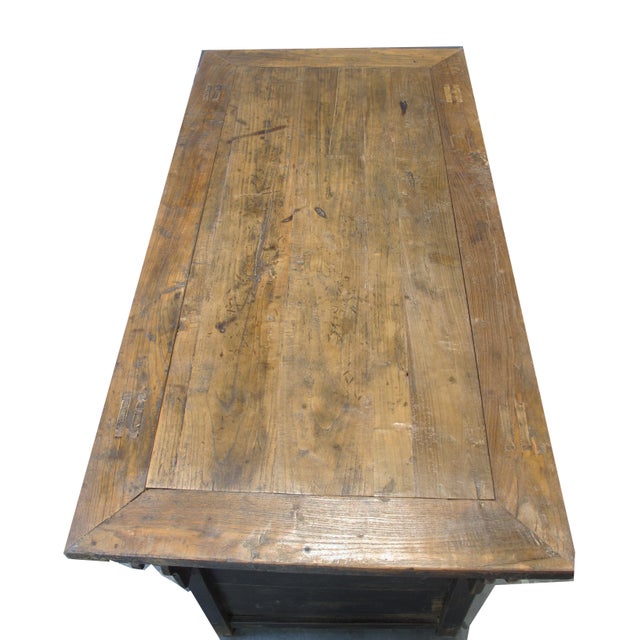 Black 3 Drawer Solid Wood Coffer For Sale - Image 10 of 13