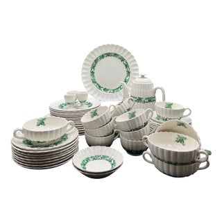 Antique Valencia Porcelain Tableware from Spode Copeland, 1925, Set of 57 For Sale