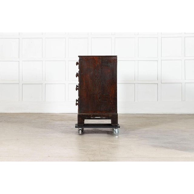 Antique English Oak Chest Drawers, 1780 For Sale - Image 12 of 15