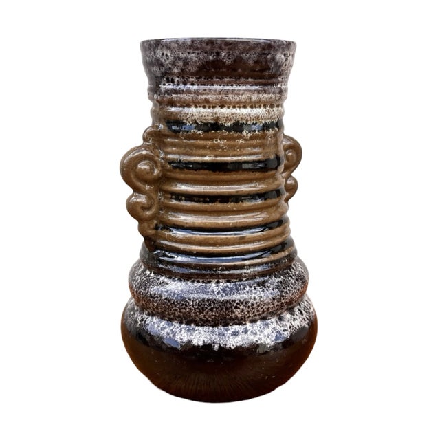 Strehla Keramik Fat Lava Ceramic Vase, Germany, 1960s. For Sale - Image 4 of 9