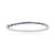 Metal Channel-Set Blue Sapphire Stackable Bangle Bracelet For Sale - Image 7 of 11