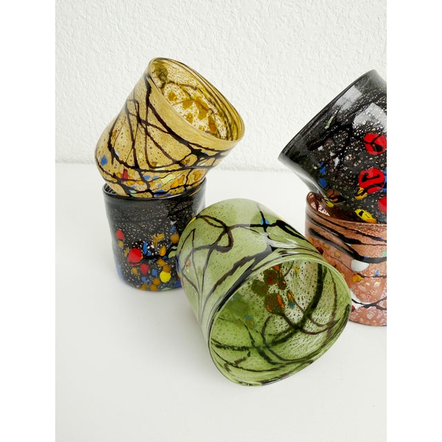 Contemporary Murano Goto Style Tumblers - Set of Five For Sale - Image 3 of 13