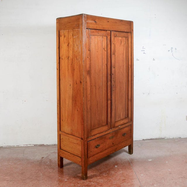 Rustic Rustic Italian Wardrobe with Chest of Drawers For Sale - Image 3 of 9