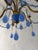 Glass Lavender Purple Opaline Drops Beads French One of a Kind Chandelier Rare For Sale - Image 7 of 10