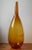 Glass Large Vintage Mid Century Modern Amber Glass Bottle Floor Vase For Sale - Image 7 of 8