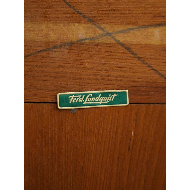 Scandinavian Teak Bookcase by Ferdinand Lundquist, 1960s For Sale - Image 9 of 10