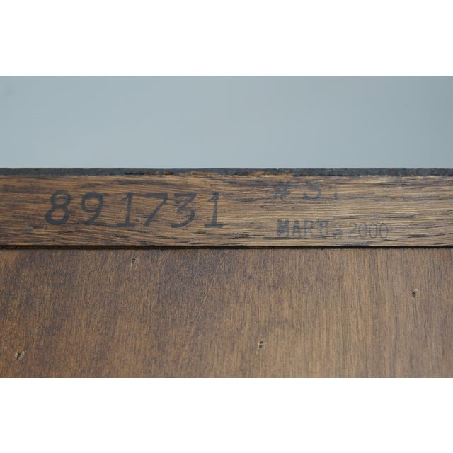 Stickley Mission Oak Leaded Glass China Cabinet For Sale - Image 17 of 18