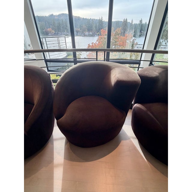 Mid-Century Modern Vladimir Kagan “Nautilus” Chairs For Sale - Image 3 of 7