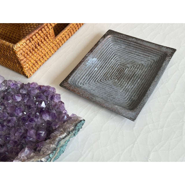 Metal Ben Seibel Mid-Century Brass Catchall Tray For Sale - Image 7 of 8