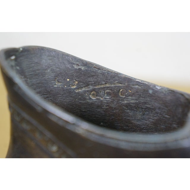 Late 20th Century Set of 6 Theodore Alexander Bronze Victorian Boot Figurines Paperweights 4" to 10" For Sale - Image 13 of 17