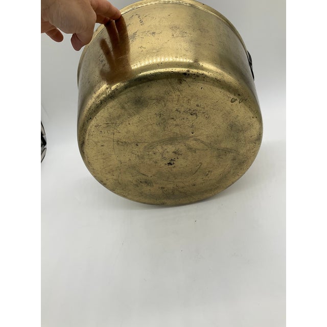 Lot of 7 Vintage Brass Pots, Cauldrons, Ladle For Sale - Image 10 of 13