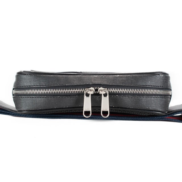 Black Gucci Gg Supreme Black Canvas 474293 Belt Bag For Sale - Image 8 of 13