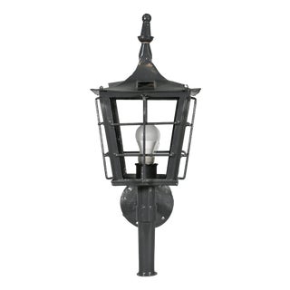 Vintage French Exterior Lantern in Steel, 1920s For Sale