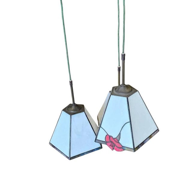 Art Deco Pendants with Glass Shades For Sale - Image 11 of 13