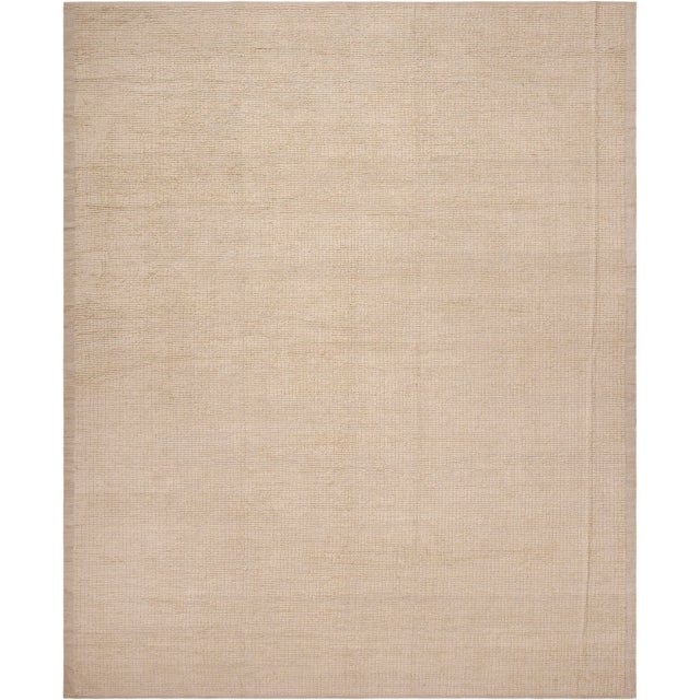 Contemporary Silk and Wool Warm Toned Rug, Country of Origin: Central Asia, Circa Date: Modern