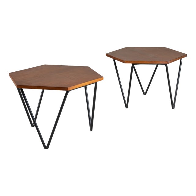 Vintage Teak Coffee Tables by Gio Ponti for Isa Bergamo, 1950s, Set of 2 For Sale