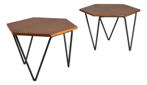 Vintage Teak Coffee Tables by Gio Ponti for Isa Bergamo, 1950s, Set of 2
