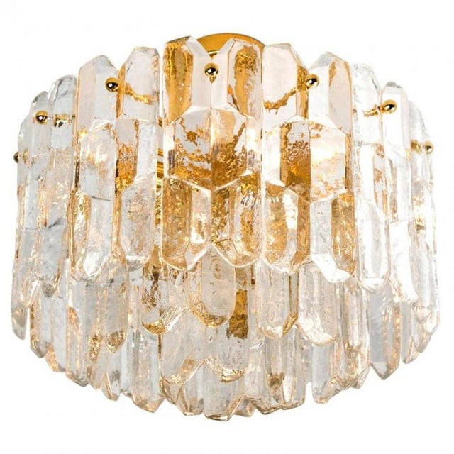 Palazzo Light Fixture in Gilt Brass and Glass by J. T. Kalmar for Kalmar, 1960 For Sale - Image 16 of 18