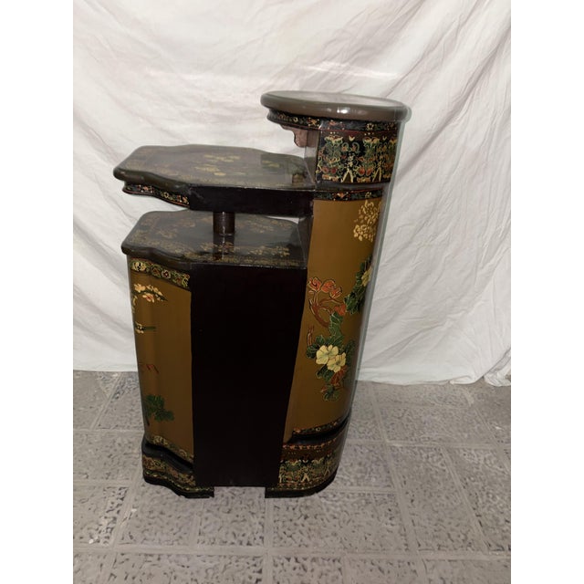Chinese Lacquered Wood Cabinet, 1920 For Sale - Image 3 of 16