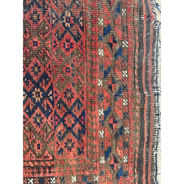 Turkmen Baluch Rug, 1950s For Sale - Image 13 of 18