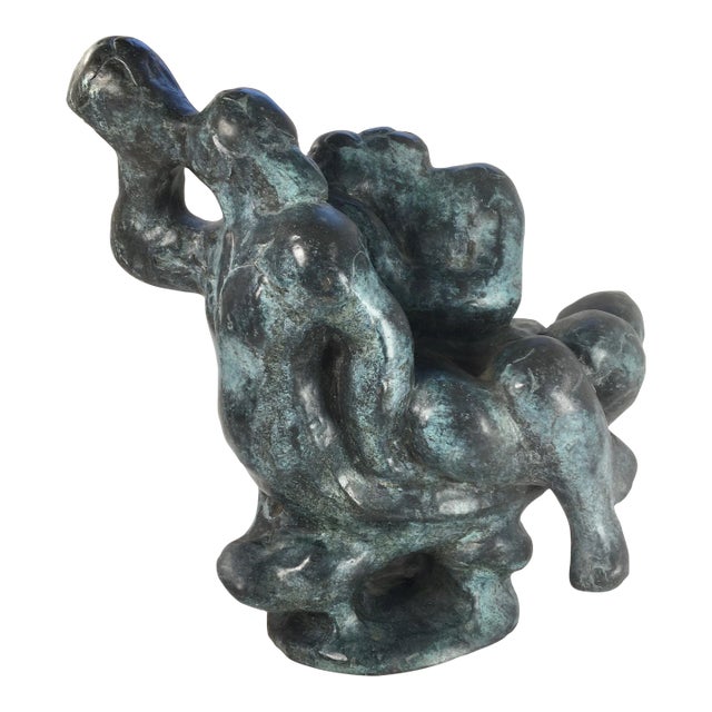 Circa 1961 Bronze Sculpture “Triton and Nereid” by Dutch Artist Nic Jonk - For Sale