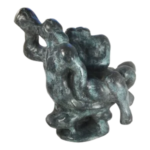 Circa 1961 Bronze Sculpture “Triton and Nereid” by Dutch Artist Nic Jonk -