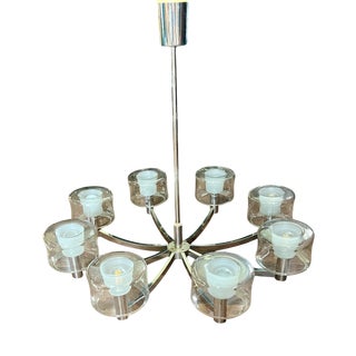 Sputnik Chandelier attributed to Kaiser Idell, 1970s For Sale