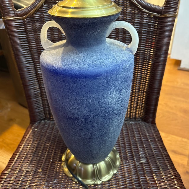 Wildwood Mid Century Murano Glass Lamp by Wildwood For Sale - Image 4 of 7