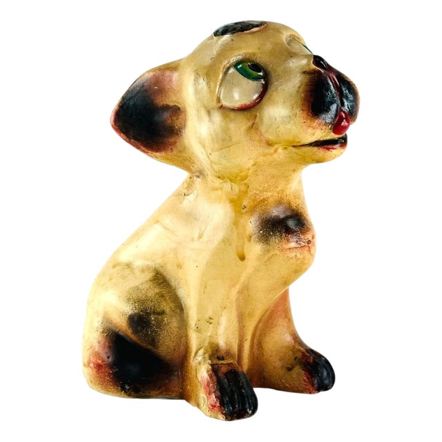 English Art Pottery Bonzo Dog Hand-Painted Ceramic Figurine, 1930s For Sale