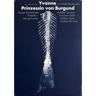 Princess of Burgundy Original Theatre Poster by F+R Grindler, 1970s For Sale