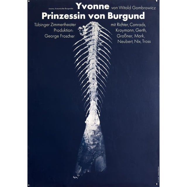 Princess of Burgundy Original Theatre Poster by F+R Grindler, 1970s For Sale