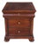 Vintage Hekman Georgian Style Cherry Two Drawer Locking File Cabinet Side Table For Sale