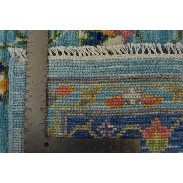 Anatolia Rug 7’11” X 9’10” Blue Wool Modern Hand-Knotted Oriental Carpet For Sale - Image 15 of 15