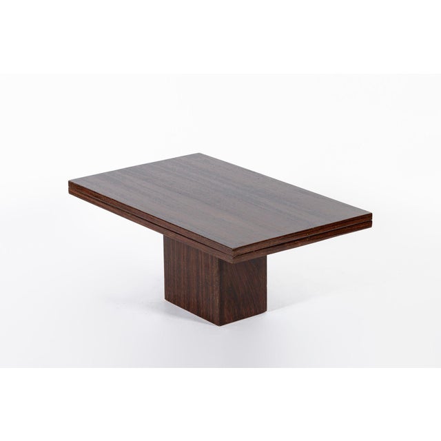 Antique French Art Deco Folding Wood Coffee Table by Francisque Chaleyssin (Attr) 1930s For Sale - Image 4 of 16