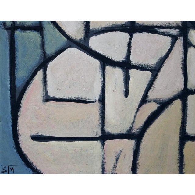 Postwar European Artist, The Vanguard Series Nr. XXVI Abstract Composition, 1950s-1970s, Oil on Board, Framed For Sale - Image 11 of 15