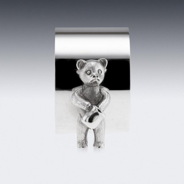 20th Century English Silver Napkin Ring from Asprey, London, 1993 For Sale - Image 4 of 10