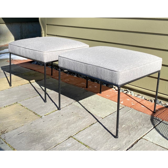 1960s 1960s Paul McCobb Hairpin Stools - a Pair For Sale - Image 5 of 7